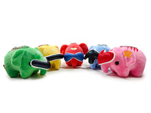 画像をギャラリービューアに読み込む, どむぞうくんとなかまたち ボールチェーンぬいぐるみ 5色セット(ゴレンジャー)