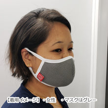 画像をギャラリービューアに読み込む, 蒸れにくい・ひんやりマスク(グレー・ホワイト各1枚セット)