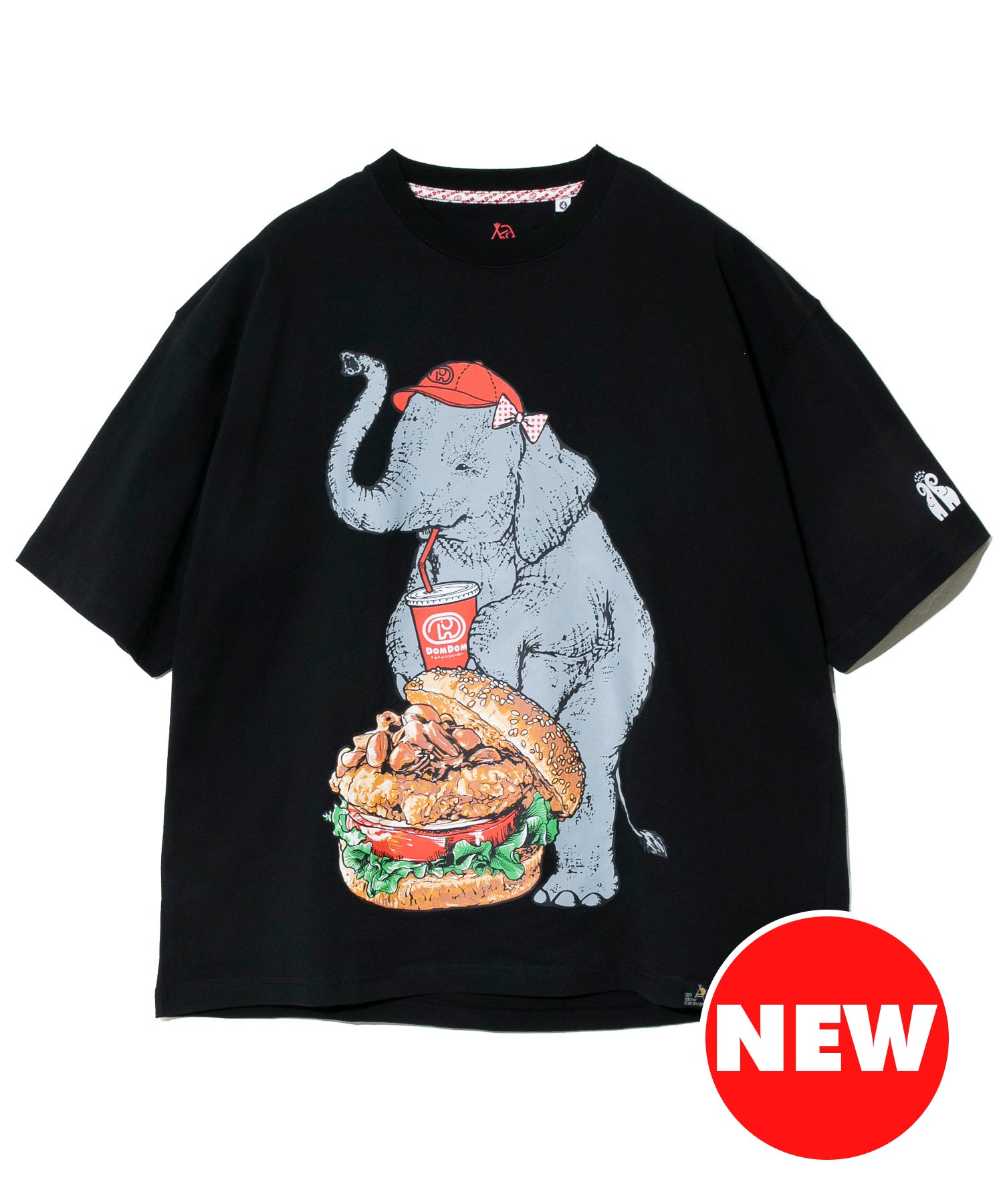 DOMDOM×GSC】味噌ピー チキンバーガーゾウ BIG TEE – ドムドム
