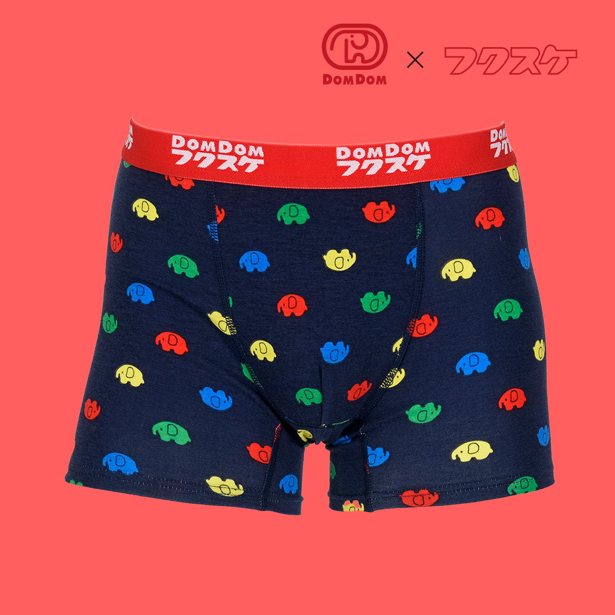 DOMDOM×福助】ボクサーブリーフ どむぞうくん総柄（伸縮性