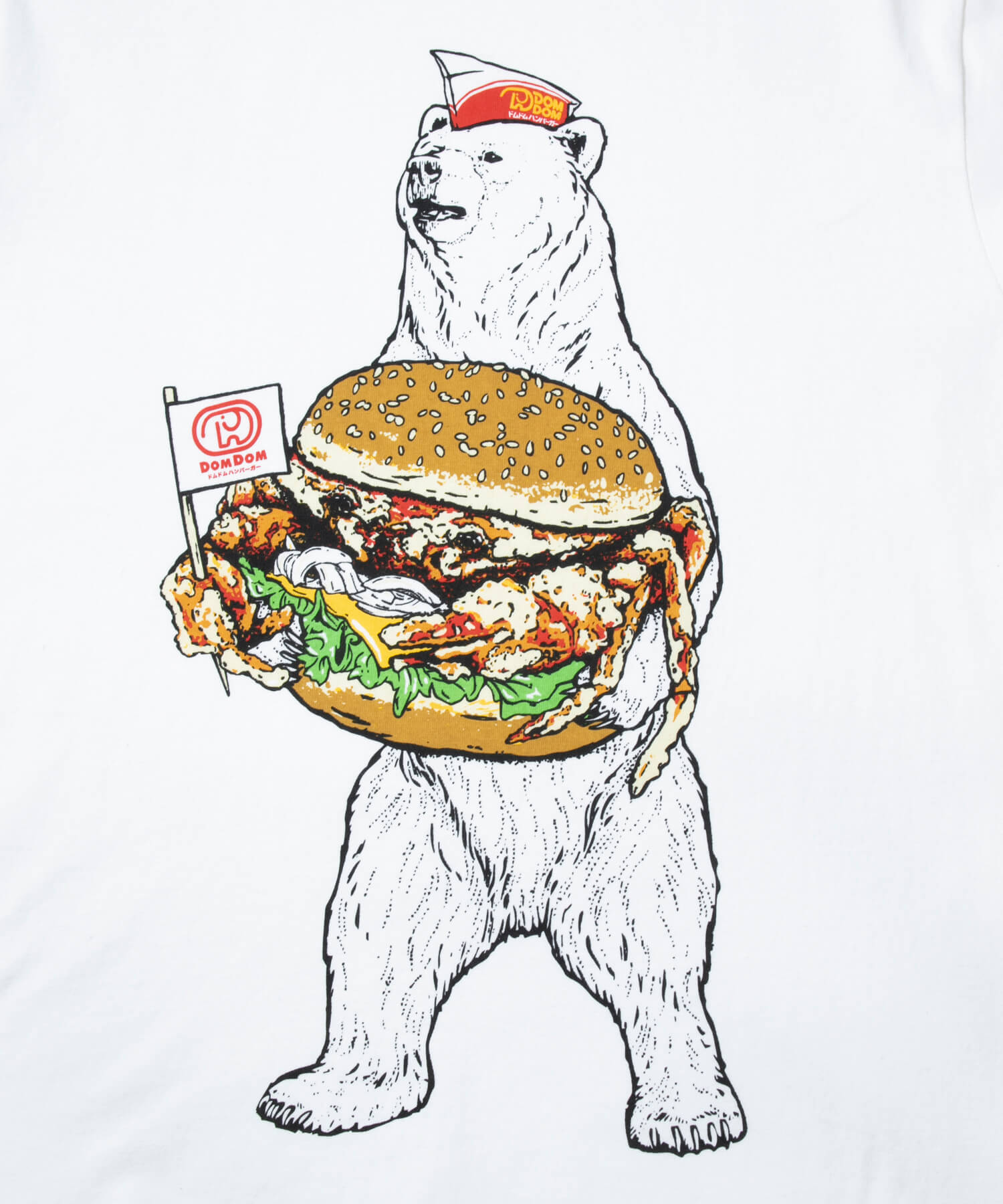 DOMDOM×GSC】カニバーガークマTEE – ドムドムオンラインショップ