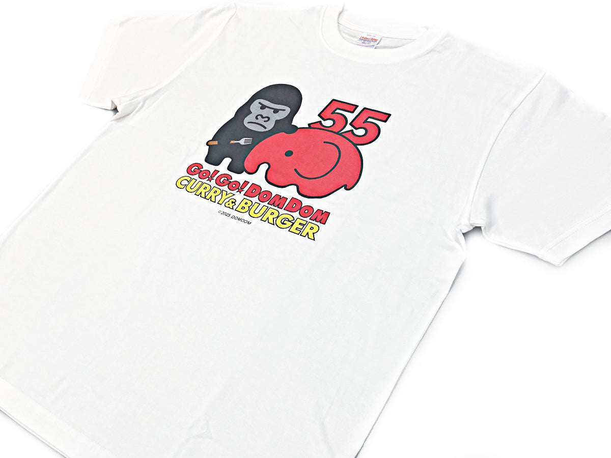 ゴーゴーカレー×DOMDOM クルーネックTシャツ – ドムドムオンラインショップ