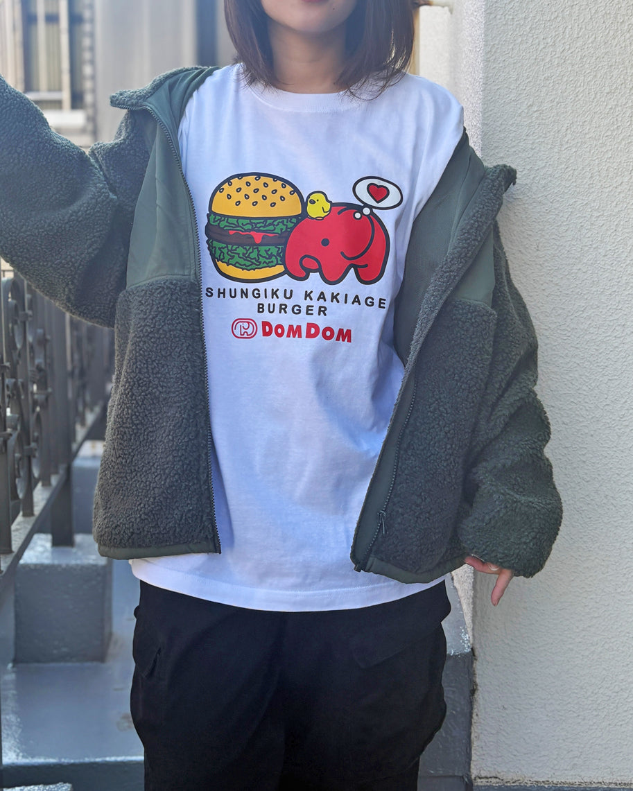 DOMDOM 春菊かき揚げバーガーTシャツ – ドムドムオンラインショップ