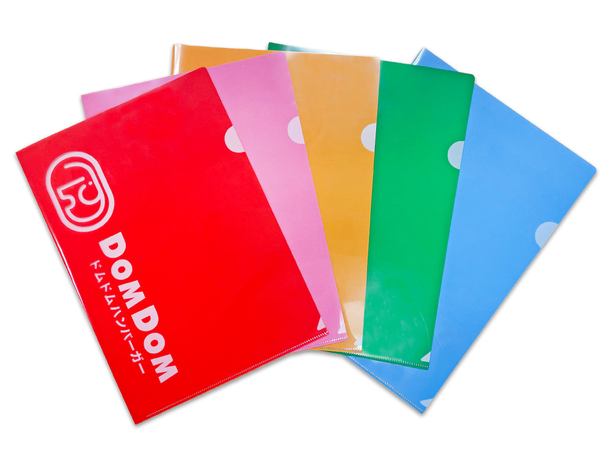 クリアファイル（5色セット） – ドムドムオンラインショップ