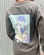 画像をギャラリービューアに読み込む, DOMDOM　レトロガールロングTシャツ
