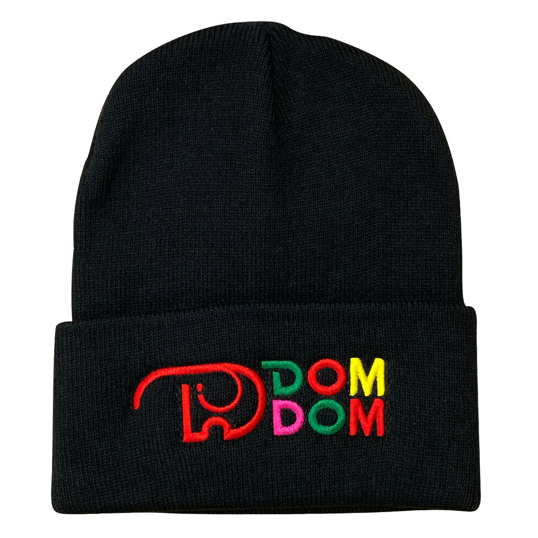 DOMDOM×SPINNS　DOMDOM ニット帽（ブラック）