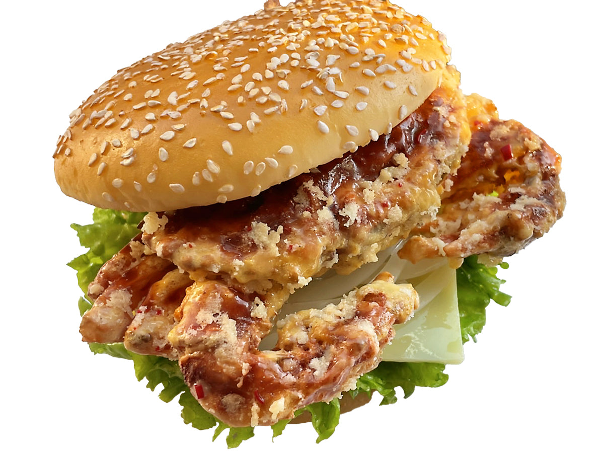 本当に信頼出来る商品 食品サンプル「丸ごと！！カニバーガー」 – ドムドムオンライン その他