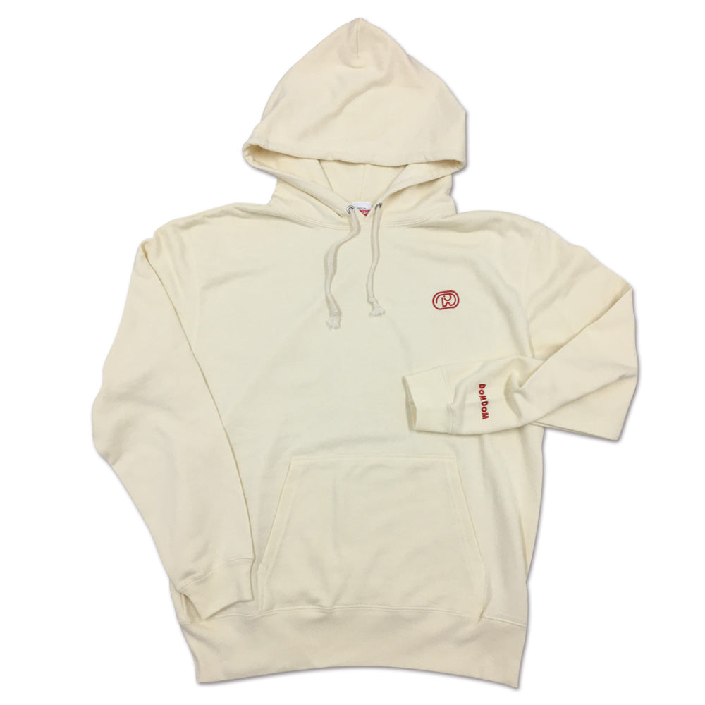 BEAMS×ドムドムバーガー　DomDom ベージュ フード付きパーカー ドムドムハンバーガー | ドムドムハンバーガーとBEAMSによる
