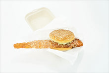 食品サンプル「ビタビタバターフィッシュバーガー」 – ドムドム