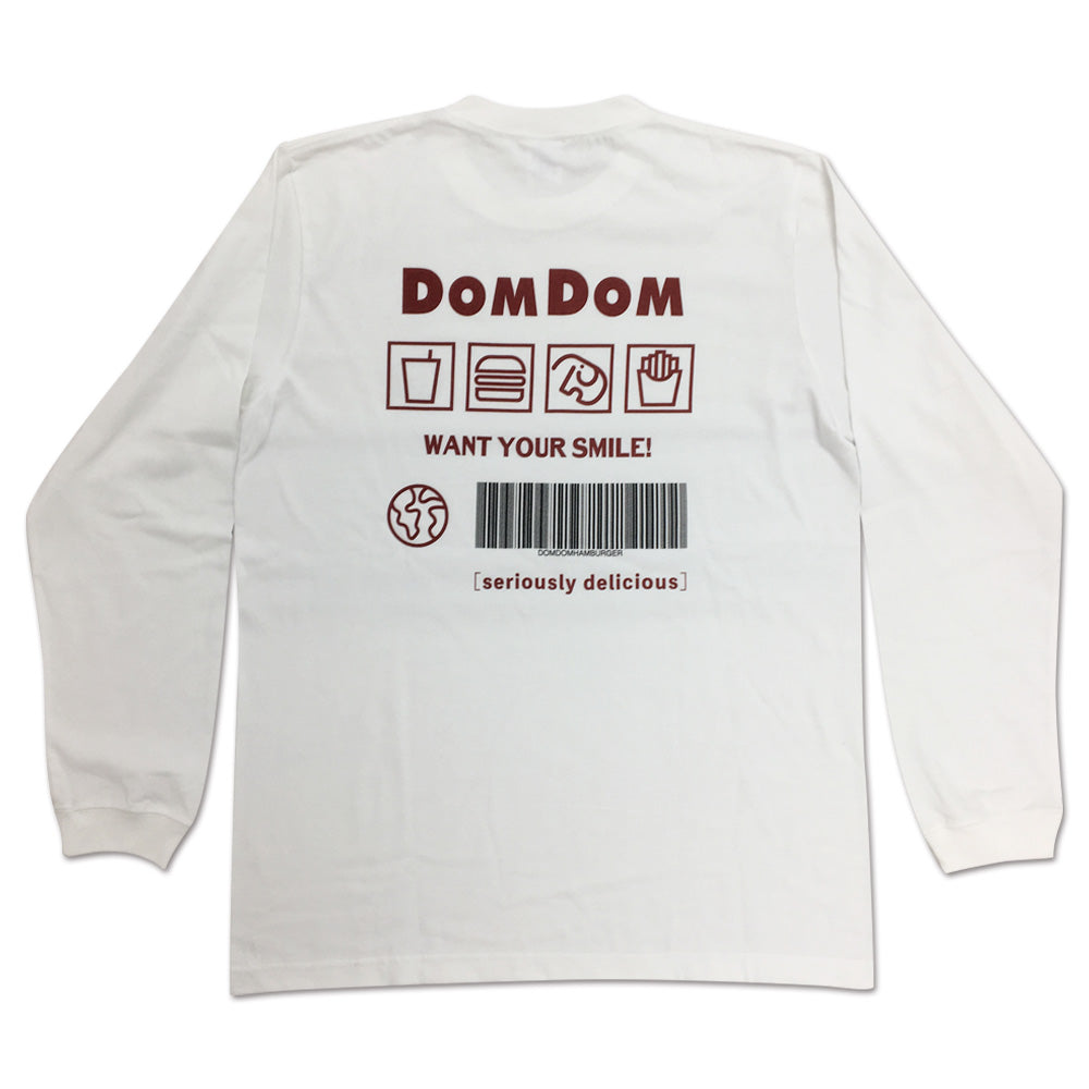 DOMDOM バーコード ロンTEE【送料込み】